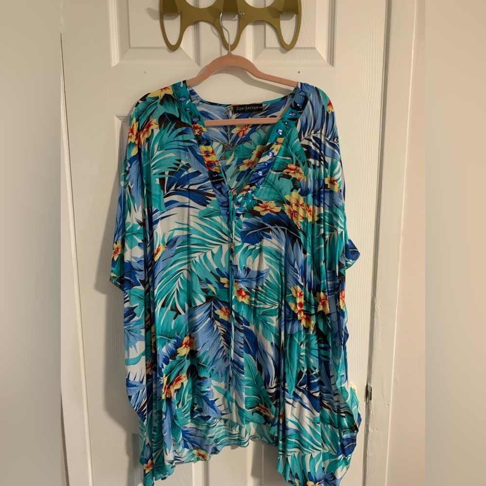 Floral Beach Coverup